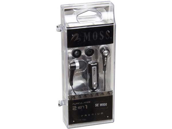 Manos Libres Alámbrico Moss Premium para Sony Ericsson W800. Color Negro. 