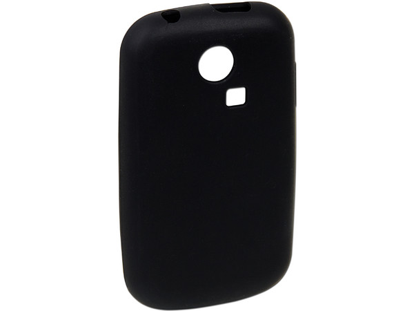 Funda de Silicón Moss para Samsung S3350. Color Negra 