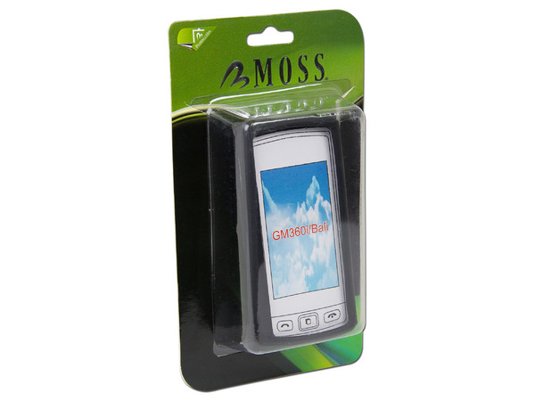 Funda de Silicón Moss para LG GM360. Color Negra