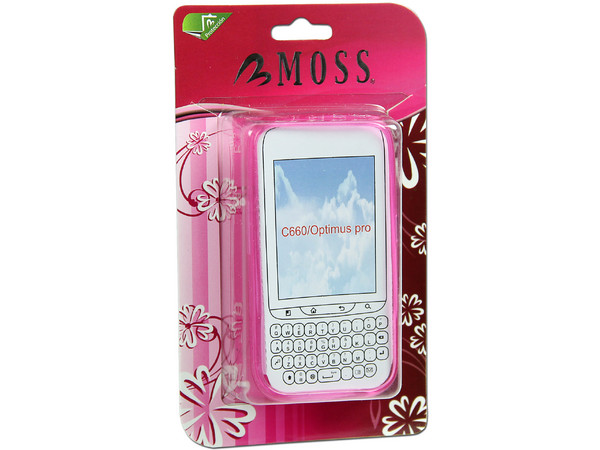Funda de Silicón Moss para LG C660. Color Rosa 