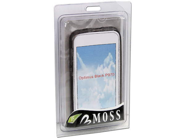 Funda de Silicón Moss para LG P970. Color Negra