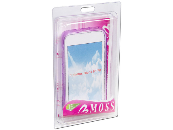 Funda de Silicón Moss para LG P970. Color Morado
