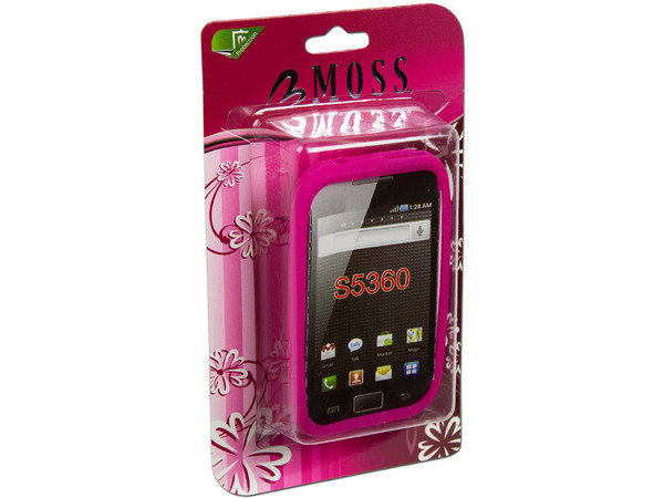Funda de Silicón Moss Samsung S5360. Color Rosa