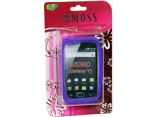 Funda de Silicón Moss para Samsung S5360 Galaxy Y. Color Morado