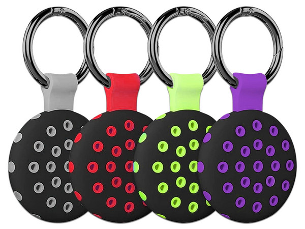 Funda para AirTag MyBat Pro ActiveTrack, Paquete de 4 piezas, Multicolor.
