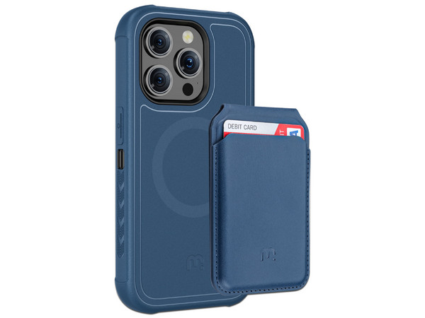 Funda MYBAT Maverick Rogue para iPhone 15 PRO MAX. Color Azul.