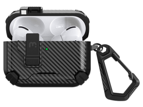 Funda Protectora MYBAT TT-RAIRPP3CSTPUS012, Cierre Magnético, Compatible con AirPods Pro 3. Color Gris.