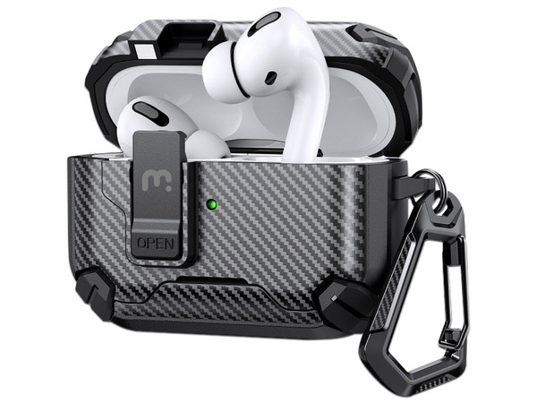 Funda Protectora MYBAT TT-RAIRPP3CSTPUS012, Cierre Magnético, Compatible con AirPods Pro 3. Color Gris.