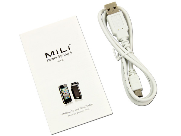 Protector y batería externa MiLi Power Spring 4 para iPhone 4