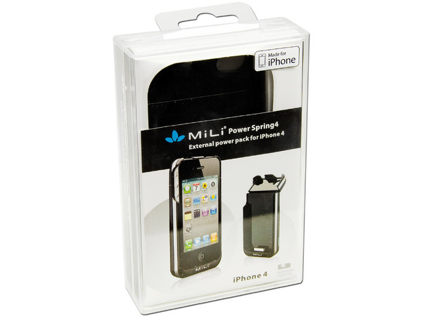Protector y batería externa MiLi Power Spring 4 para iPhone 4