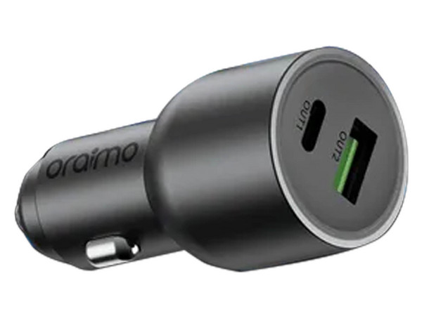 Cargador para Auto Oraimo PowerDrive 769 Pro OCC-7691D de 69W, USB Tipo A, USB Tipo C. Color Negro.