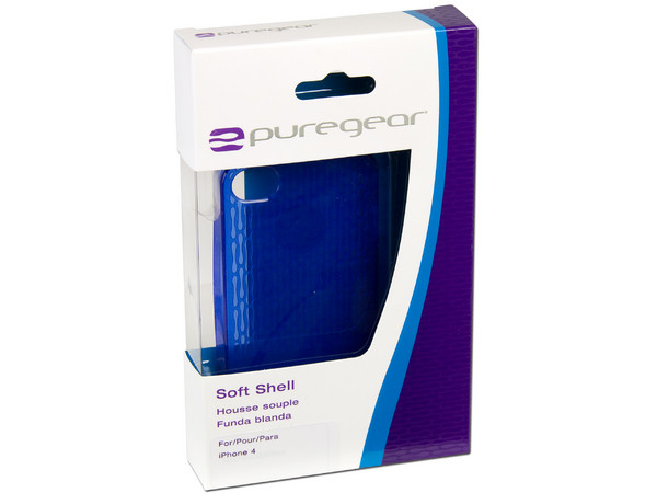 Soft Shell PureGear para Iphone 4. Color Azul.