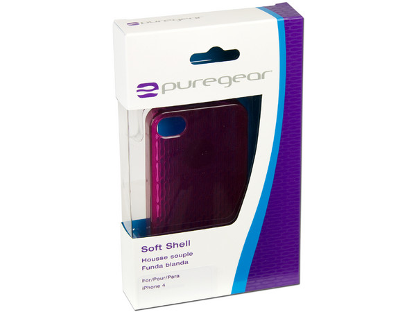 Soft Shell PureGear para Iphone 4. Color Rojo