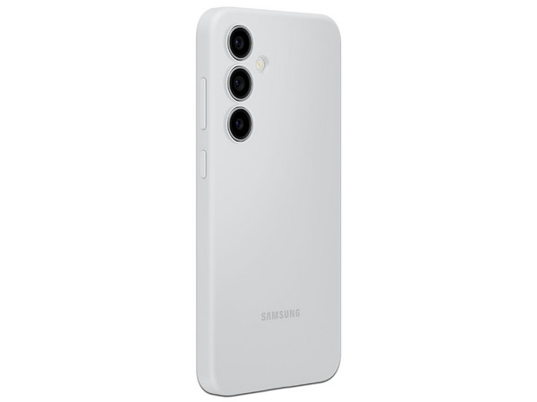 Funda Protectora Samsung para Galaxy S24 FE, De Silicona. Color Gris.