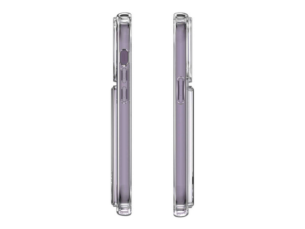 Funda protectora Tekku Porta-Tarjetas para iPhone 15 Pro Max, Transparente.