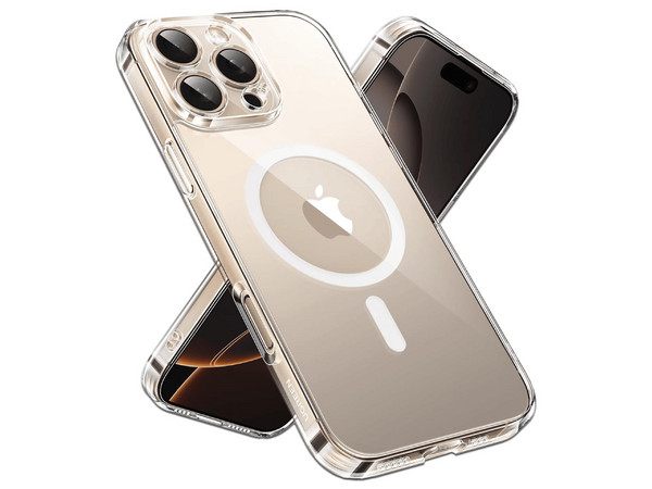 Funda Magnética Transparente UGREEN Classy Para iPhone 16 Pro.
