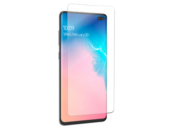 Protector de Pantalla ZAGG InvisibleShield para Samsung Galaxy S10 Plus.