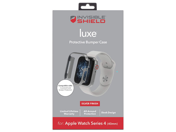 Protector de pantalla de policarbonato ZAGG, para Apple Watch Series 4, 40mm, color plata