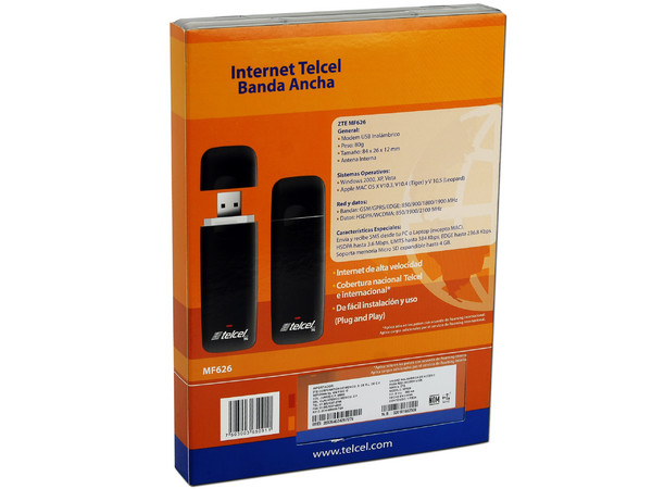 Banda Ancha Móvil 3G ZTE MF626, USB