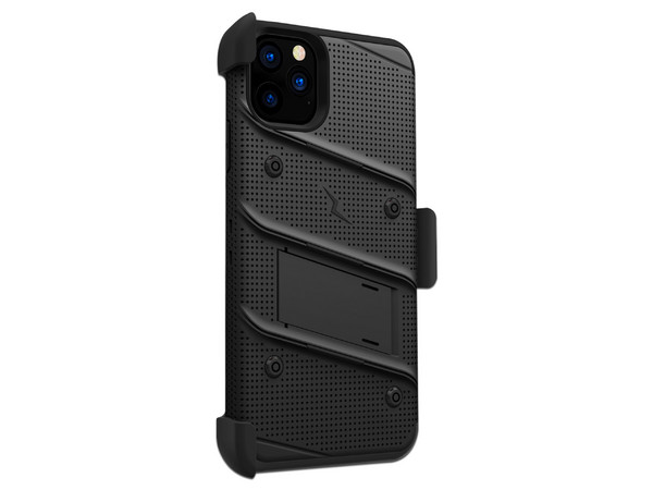 Funda ZIZO Bolt para iPhone 11 Pro Max, incluye protector de pantalla. Color Negro.