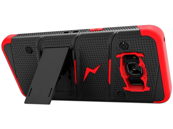 Funda ZIZO Bolt para SAMSUNG S8+. Color Negro/Rojo.