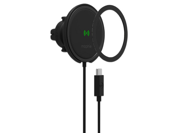Soporte magnético universal Mophie, de carga inalámbrica hasta 15W, compatible con snap y MagSafe.