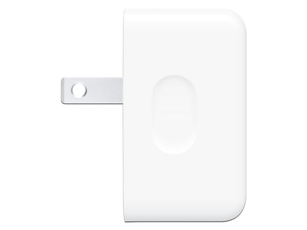 Adaptador de Corriente Compacto Apple MW2H3AM/A de 35W, Dos puertos USB-C, Color Blanco.
