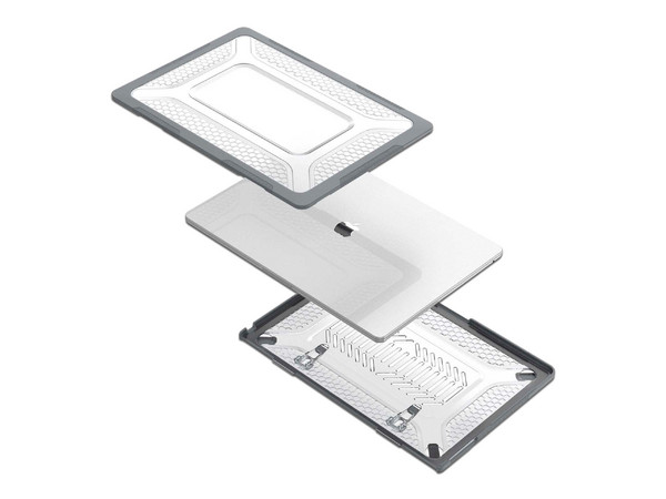 Funda protectora Tekku para MacBook Air 13, Color Gris.