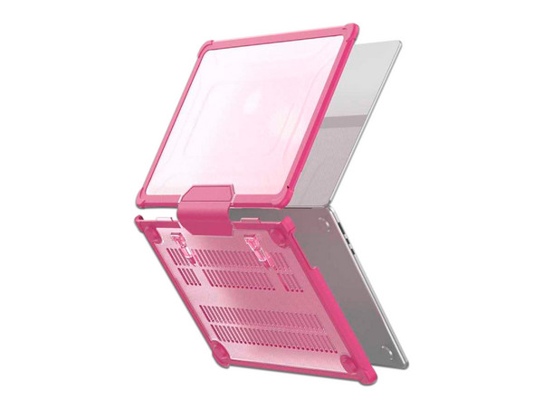 Funda Protectora Tekku ST para MacBook Air 15, Uso rudo. Color Rosa.