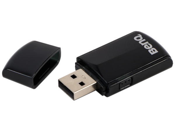 Adaptador de red inalámbrico BenQ WDRT8192 para proyectores USB 1080p WiFi Negro 5J.J3F28.L01