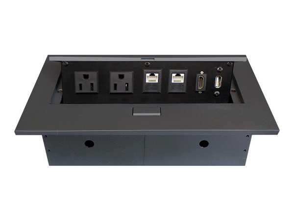 Caja para mesa de Proyector Brobotix 170906, Entradas HDMI/USB/RJ45 Color Negro.