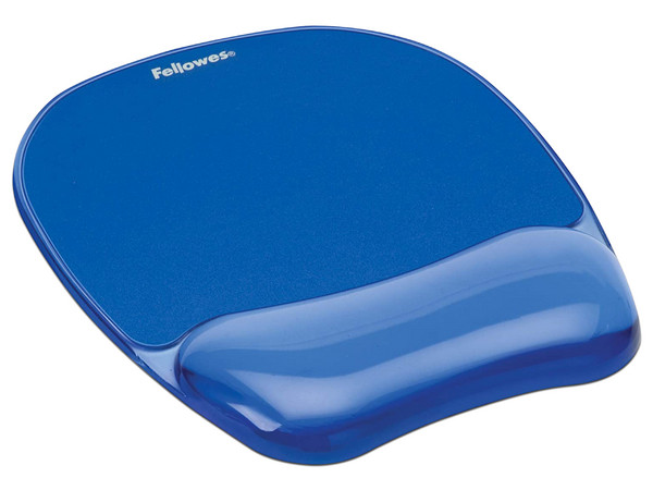 Mouse Pad con reposamuñecas Fellowes de 200.1 x 133.4mm. Color Azul.