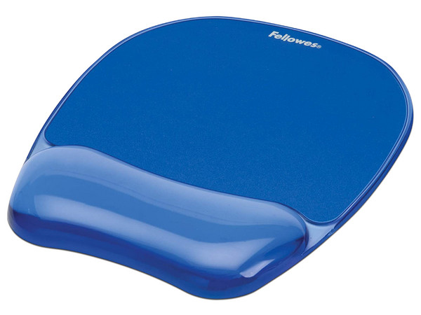 Mouse Pad con reposamuñecas Fellowes de 200.1 x 133.4mm. Color Azul.