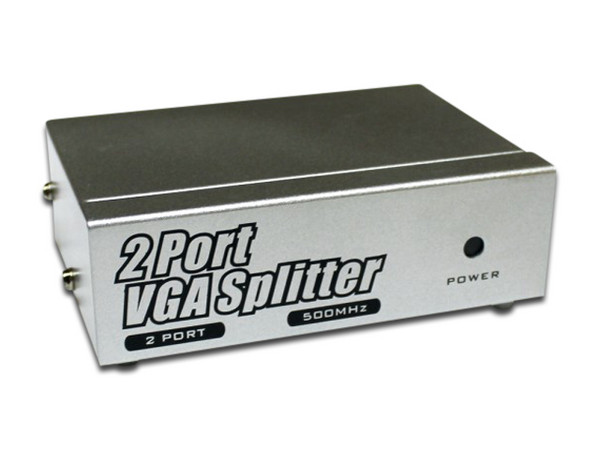 Multiplicador de Señal VGA REDLEAF VGA-SP102, 3 Puertos VGA, Resolución 2048 x 1536, Plateado.