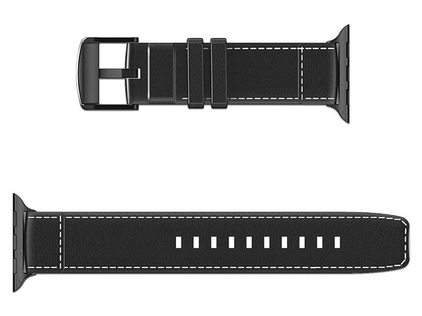 Correa de Piel MyBat RAPWH40BAN251, Compatible con AppleWatch de 42mm. Color Negro.