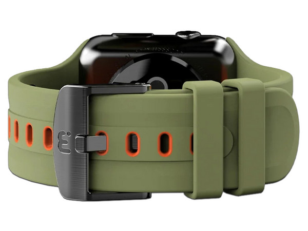 Correa de Silicon MyBat RAPWH40BAN264, Compatible con AppleWatch de 42mm. Color Verde.