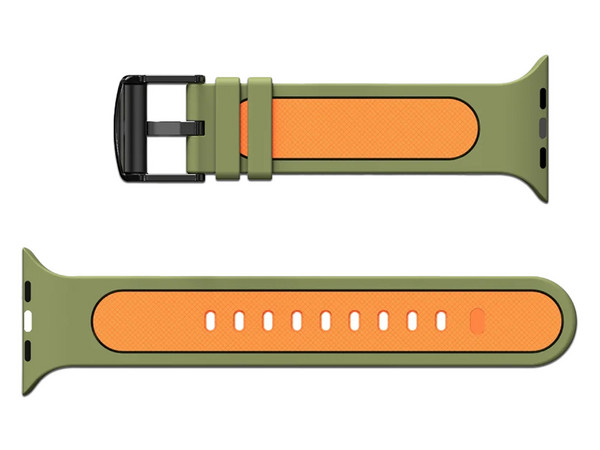 Correa de Silicon MyBat RAPWH40BAN264, Compatible con AppleWatch de 42mm. Color Verde.