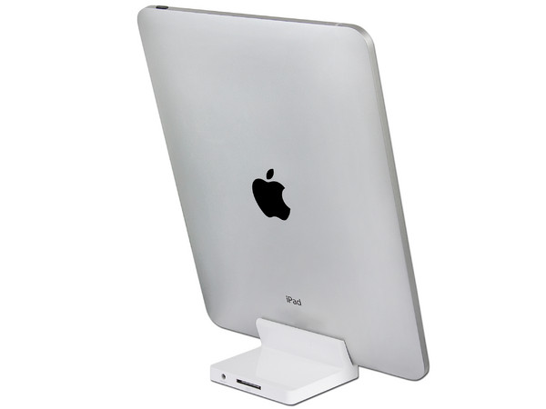 Base dock para el iPad de Apple. Carga, sincroniza y cuenta con salida de audio