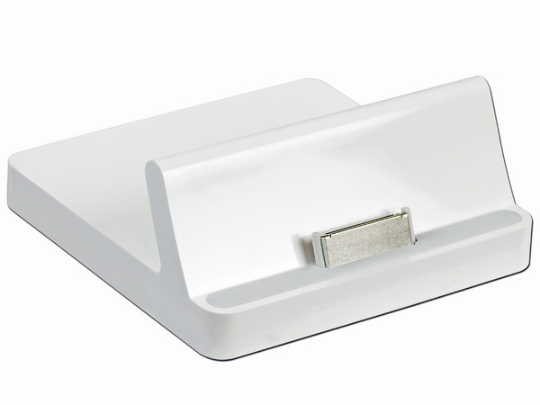 Base dock para el iPad de Apple. Carga, sincroniza y cuenta con salida de audio