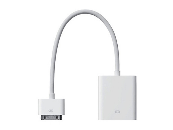 Adaptador Apple de Dock 30 pines a VGA para iPhone, iPod y iPad.