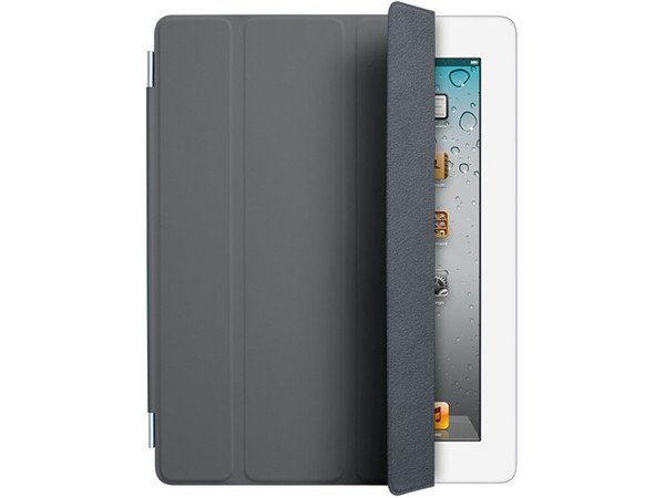iPad Smart Cover, Poliuretano. Color Gris oscuro.