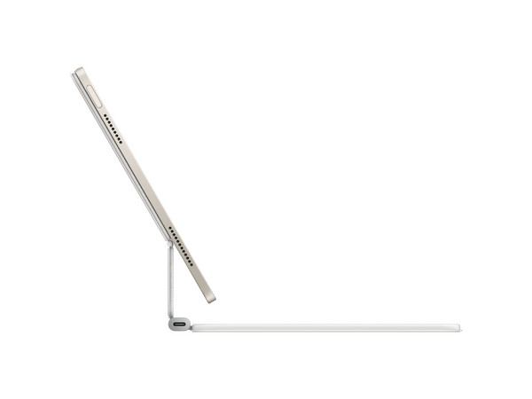 Teclado Apple Magic Keyboard, Compatible con iPad Air 11. Color Blanco (Versión en Inglés).