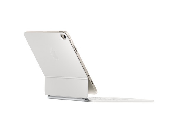 Teclado Apple Magic Keyboard, Compatible con iPad Air 11. Color Blanco (Versión en Inglés).