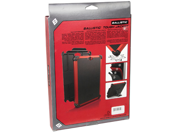 Cubierta Rígida Ballistic Tough Jacket para iPad 2, el nuevo iPad y iPad con pantalla Retina, con 3 capas de protección y esquinas reforzadas contra caídas.