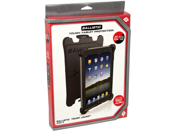 Cubierta Rígida Ballistic Tough Jacket para iPad 2, el nuevo iPad y iPad con pantalla Retina, con 3 capas de protección y esquinas reforzadas contra caídas.