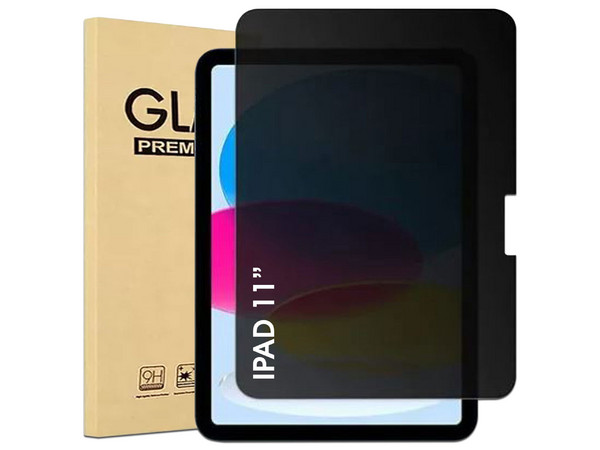 Protector de Pantalla BROBOTIX 406368 de Cristal Templado con Filtro de Privacidad, Compatible con Apple iPad de 11 Pulgadas.
