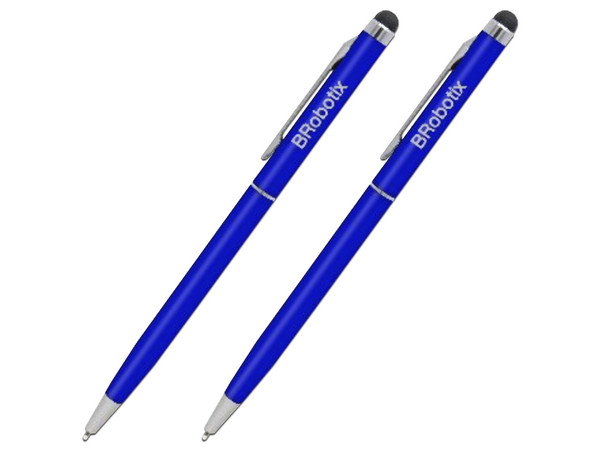 Paquete de 2 plumas Brobotix Stylus para Tableta. Color Azul.