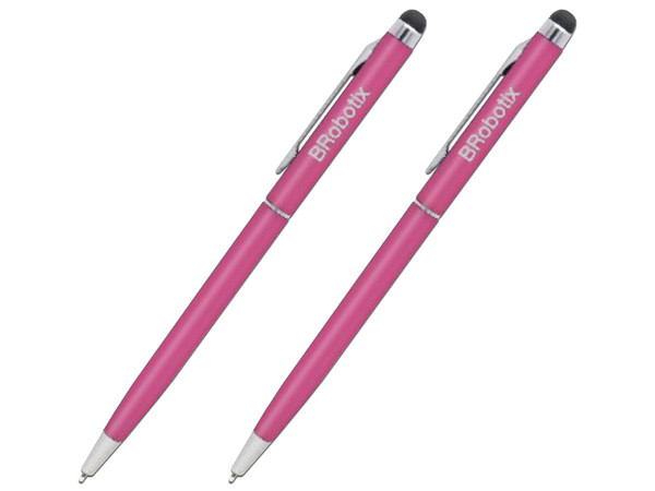 Pluma BRobotix Stylus para Pantalla Táctil, 2 Piezas. Color Rosa.
