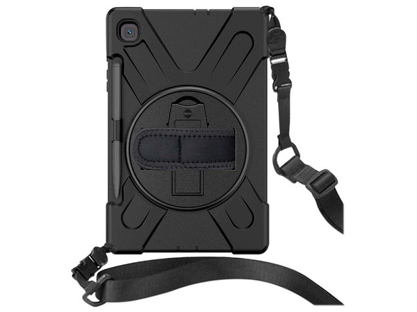 Funda BRobotix de uso Rudo, Con Correa y Giro 360º, Para Samsung Galaxy Tab S6 Lite 10.4