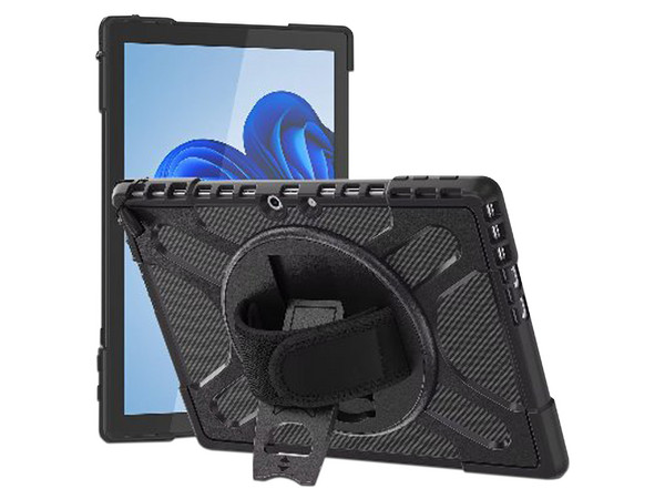 Funda de Uso Rudo BRobotix 6005583, Compatible con Microsoft Surface Pro 10, Color Negro.